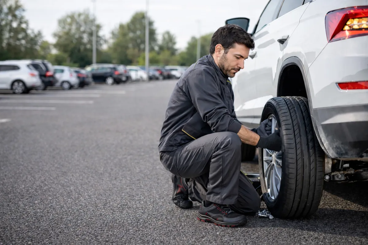Remplacement pneu sur place, dépannage roue crevée Remplacement pneu sur place, dépannage roue crevée