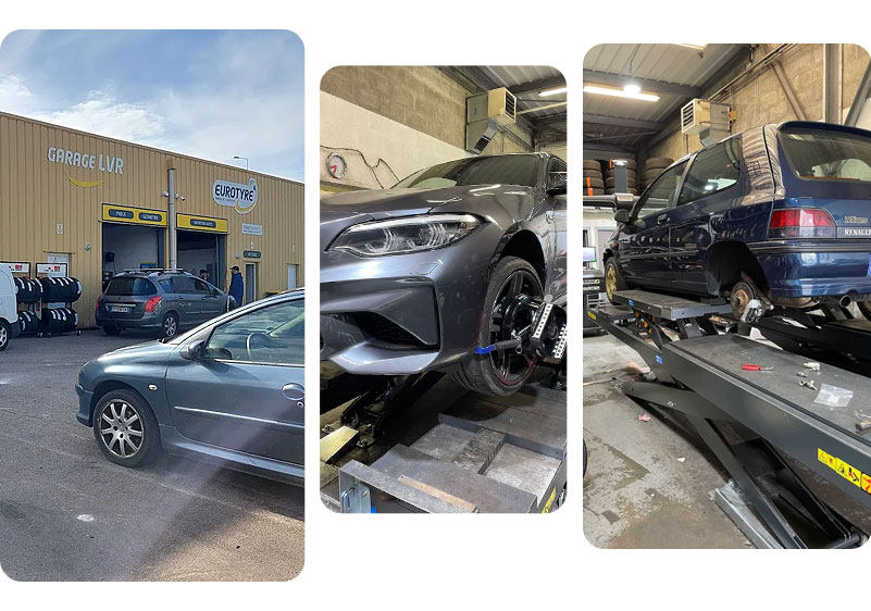 Garage LVR patchwork de 3 photos Garage LVR patchwork de 3 photos